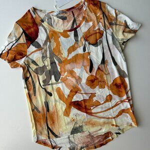 Zara NWT Floral Short-Sleeve Top